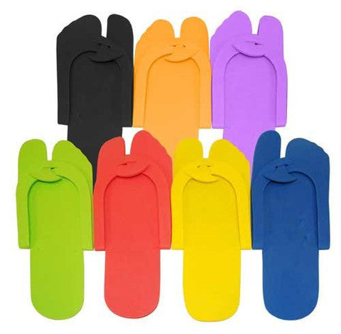 Folded Strap Reusable Pedicure Slippers